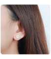 Gorgeous Pearl Bouquet with CZ Stud Earring STS-3241